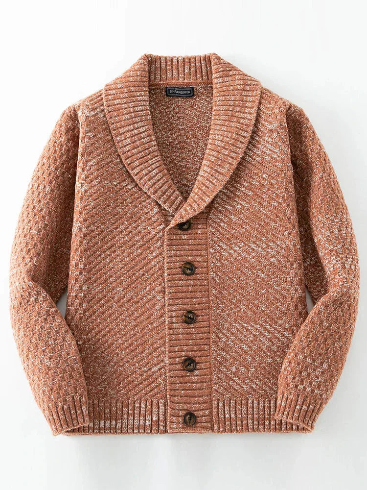 Wärmender herren-strickcardigan mit knöpfen