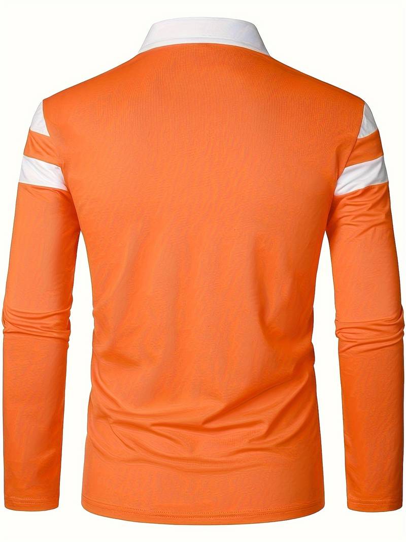 Ethan langärmeliges poloshirt mit reißverschluss