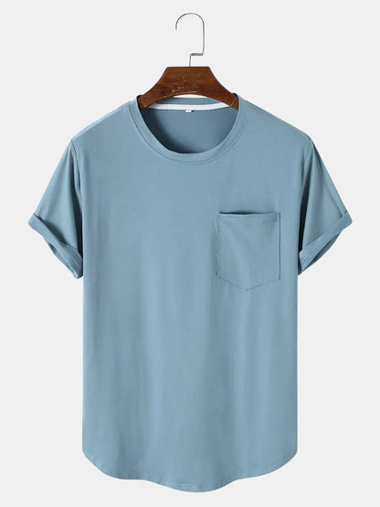Tom | schlichte basic-t-shirts mit taschen