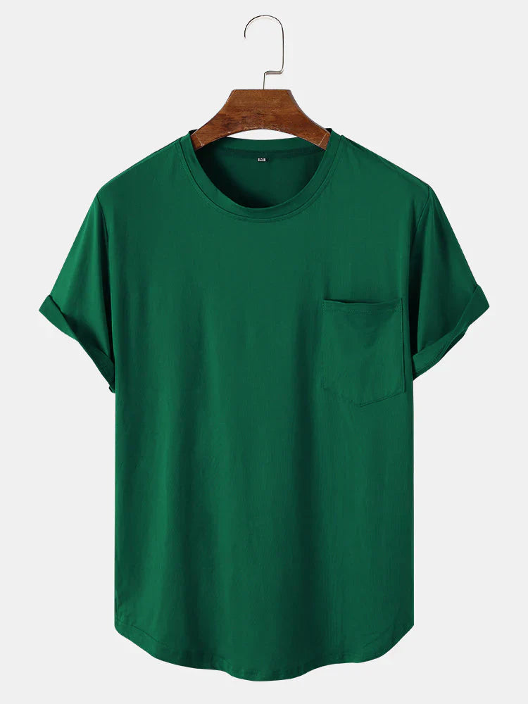 Tom | schlichte basic-t-shirts mit taschen