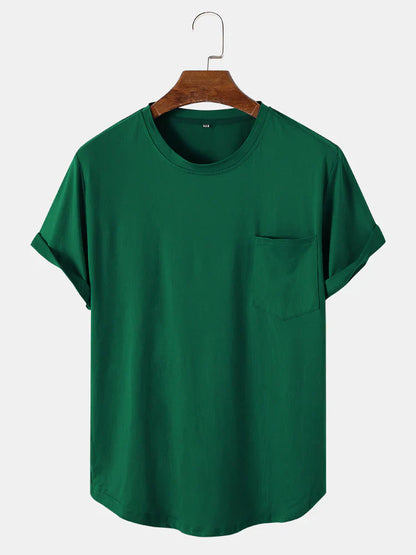 Tom | schlichte basic-t-shirts mit taschen