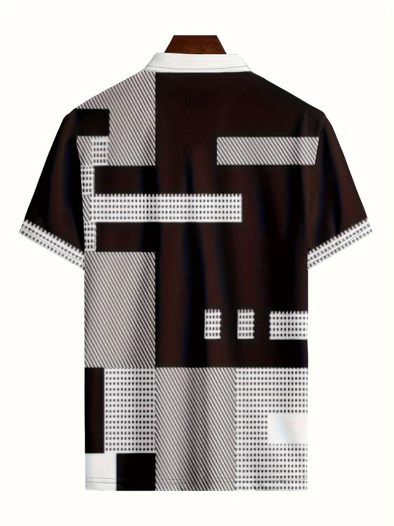 Michael - retro farbeblock polohemd