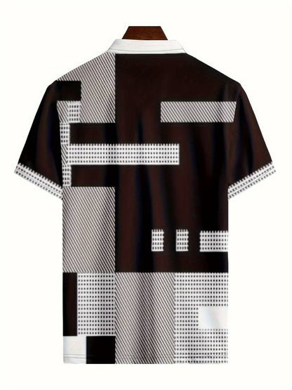 Michael - retro farbeblock polohemd