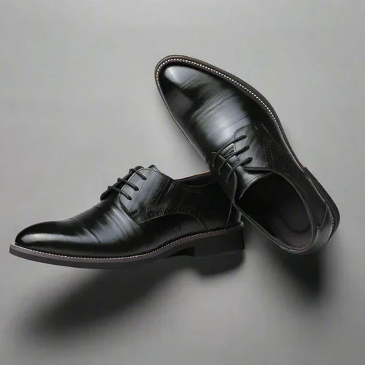Oxford-schuhe aus leder für herren – business