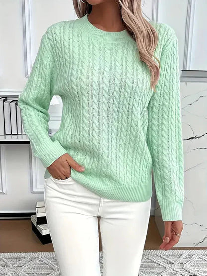 Elvira – kuscheliger herbstpullover aus weichem strickstoff