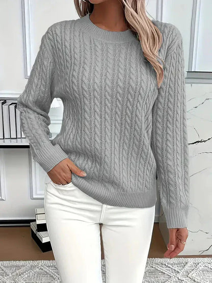Elvira – kuscheliger herbstpullover aus weichem strickstoff