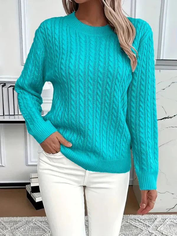 Elvira – kuscheliger herbstpullover aus weichem strickstoff