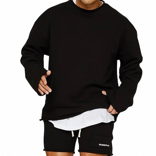 Basic pullover für herren – minimalistischer alltagsstrick