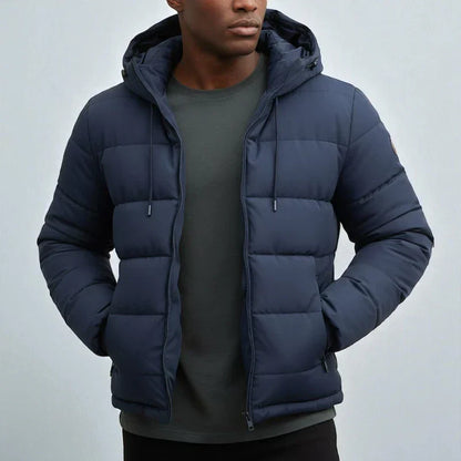 Nico – wasserdichte winterjacke mit kapuze und warmem innenfutter