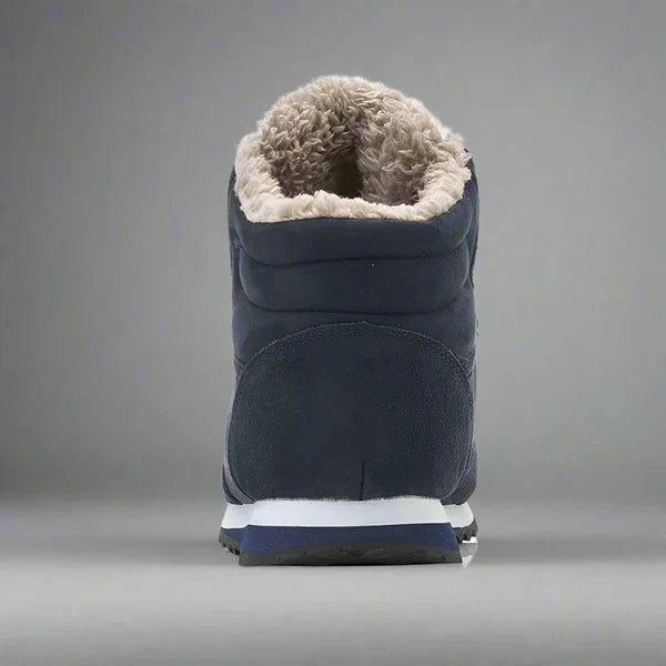 Warme, pelzgefütterte herren-winterstiefel mit hohem schaft – herren